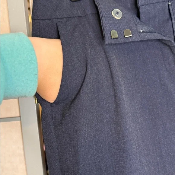 NWOT Ann Taylor Classic Navy Dress Pants - Picture 4 of 6